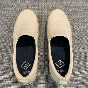 Sperry Women’s Cream Slip-On Loafers